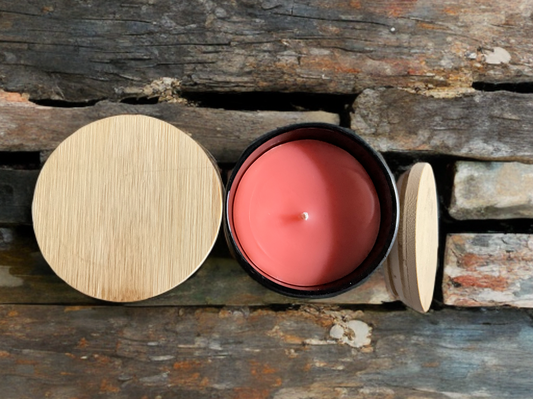Crimson Zest Soy Candle | Bright Citrus & Warm Spice