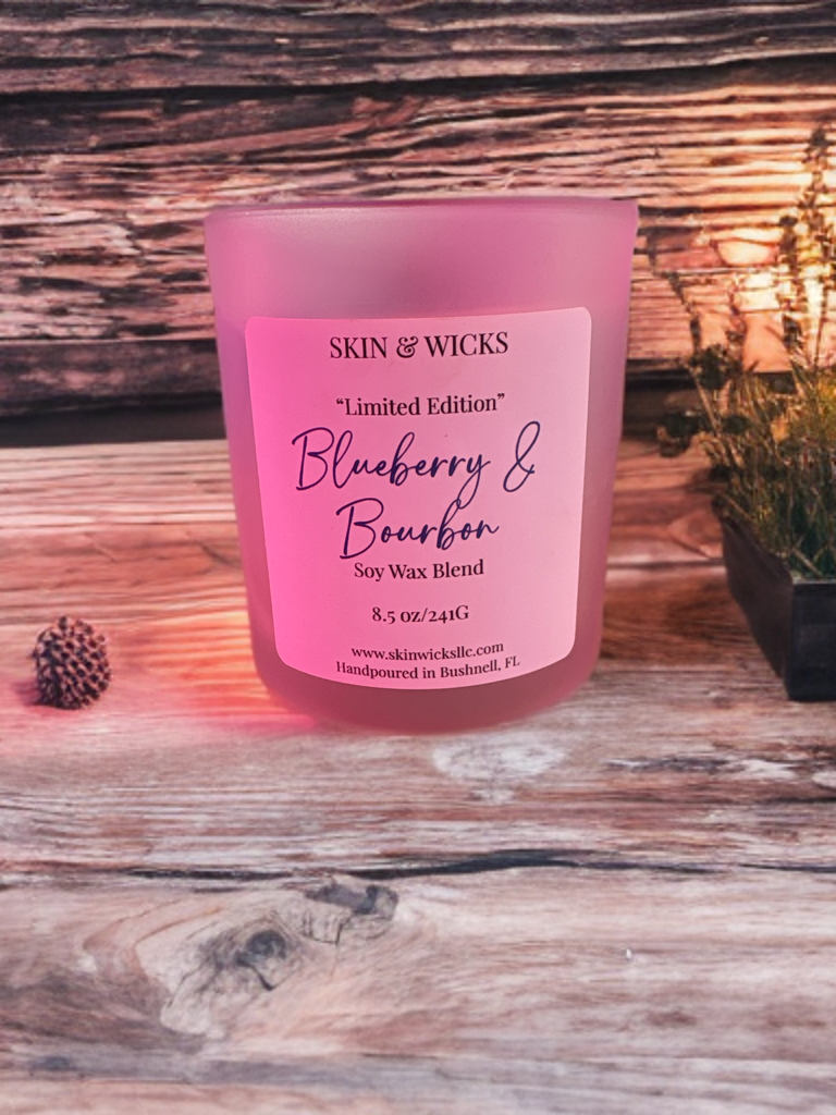 Blueberry & Bourbon Soy Candle | 8.5 oz