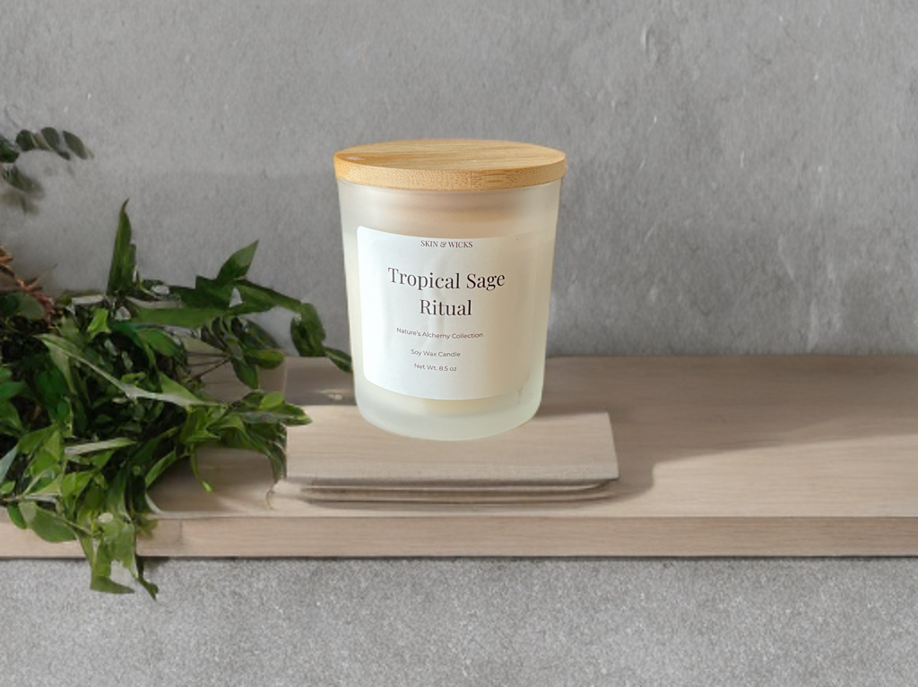 Tropical Sage Ritual — Fresh Candle
