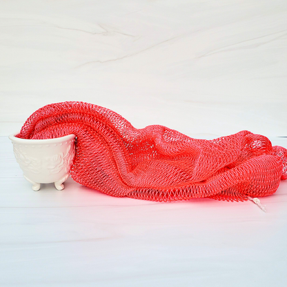 African Exfoliating Net Bath Sponge 45"
