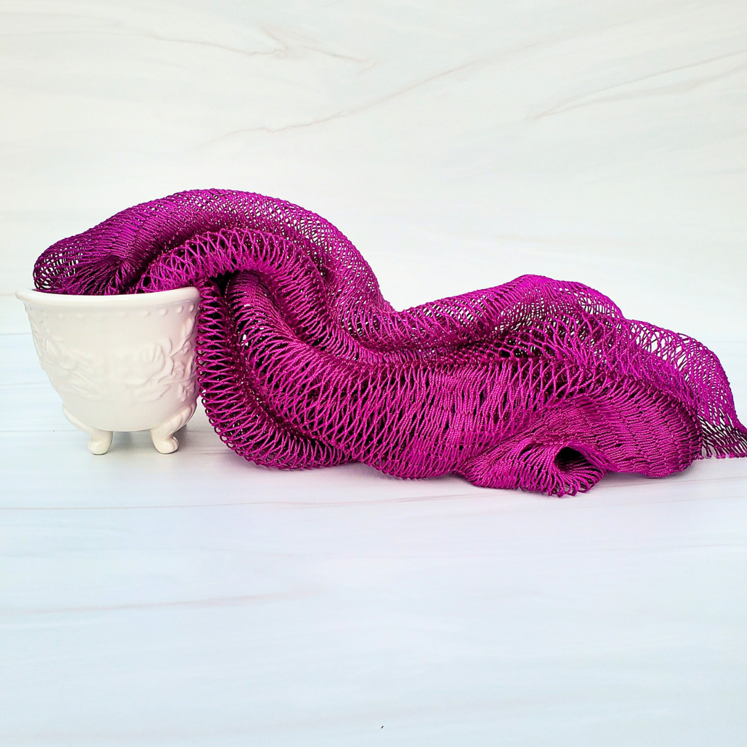 African Exfoliating Net Bath Sponge 45"