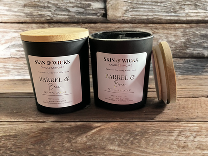 Barrel & Bean Soy Candle | Warm Vanilla & Aged Whiskey Scent
