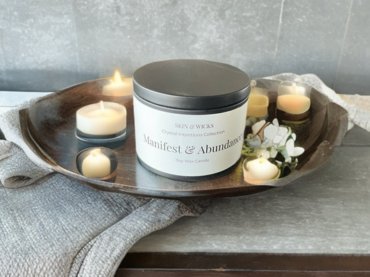 Manifest & Abundance — Intention Candle