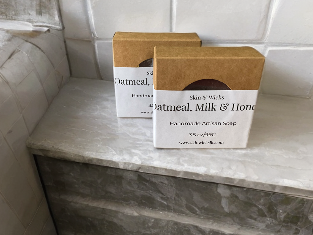 Luxury Oatmeal Milk, and Honey Artisan Soap ￼