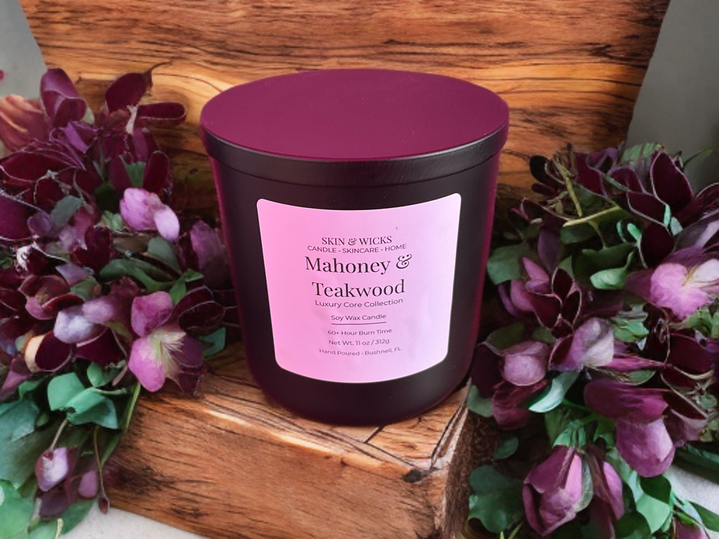 Mahogany Teakwood Luxury Candle | 11 oz